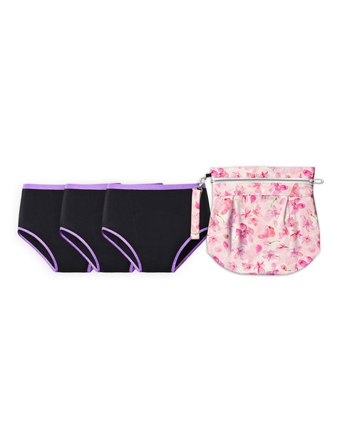 Superbottoms Pack Of 4 Maxabsorb Period Panties With Free Flow