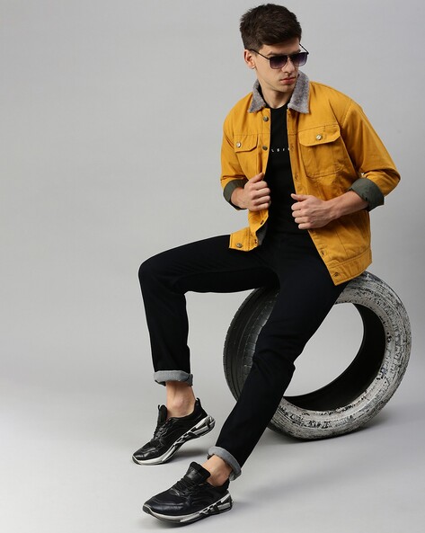 Mustard jacket clearance outfit