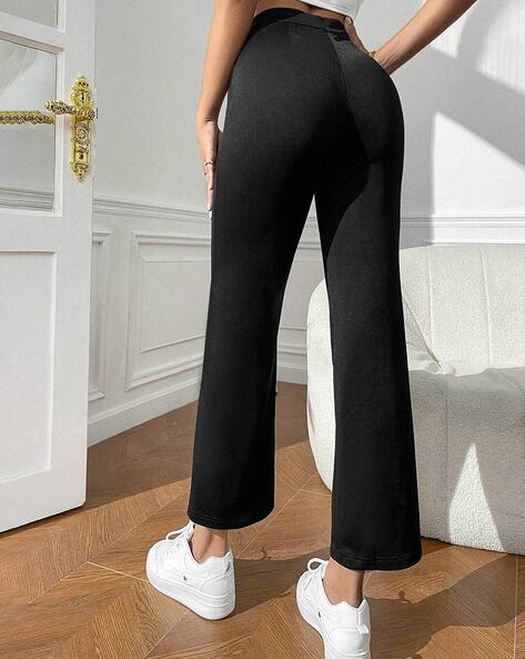 Buy Black Trousers & Pants for Women by WUXI Online