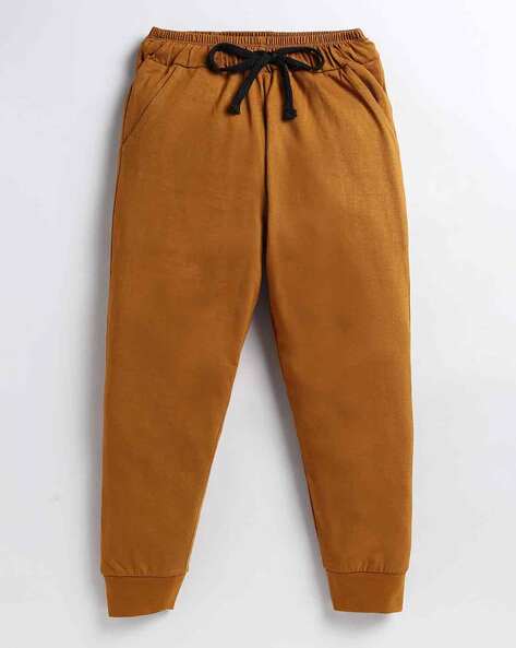 Tapered Fit Jogger Pants with Drawstring Waist