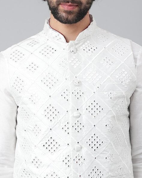 Buy Benstoke Men's White Kurta With Dhoti & Maroon Solid Nehru Jacket  Online at Best Prices in India - JioMart.