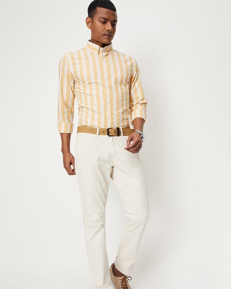 Buy Yellow Shirts for Men by The Indian Garage Co Online | Ajio.com