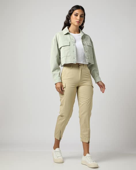Encrustd Cotton Joggers with Flap Pockets