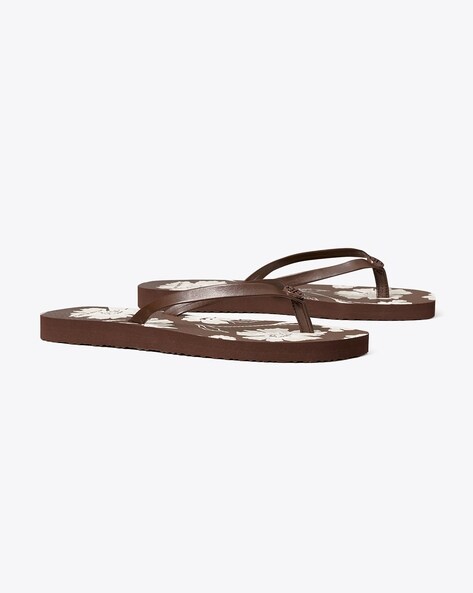 Tory burch 2025 printed flip flops