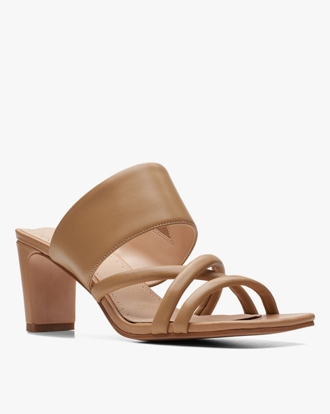 Buy Beige Heeled Sandals for Women by CLARKS Online Ajio