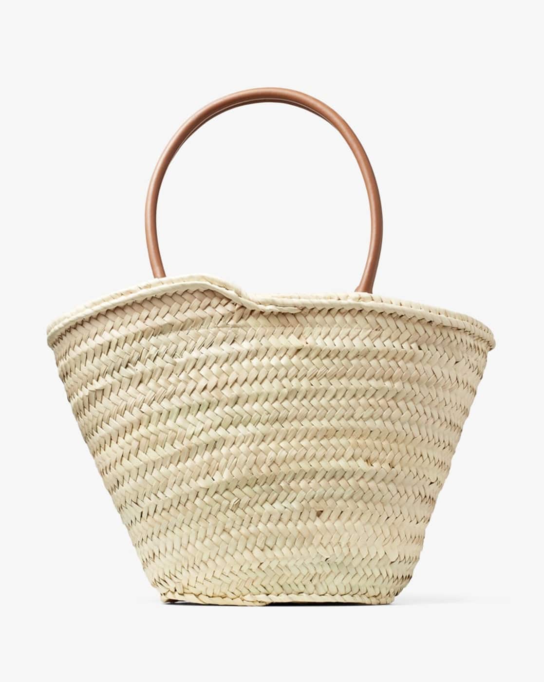 Buy Jimmy Choo Beach M Natural Raffia Basket Bag | Beige Color