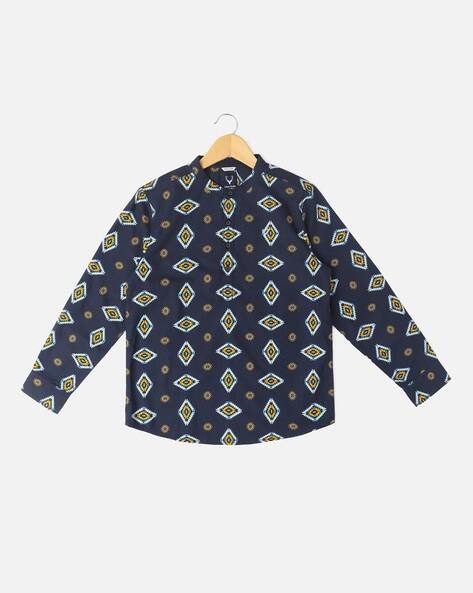 ALLEN SOLLY Printed Cotton Shirt