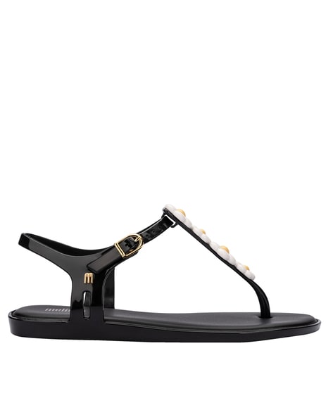 Slip On Style T Strap Sandals