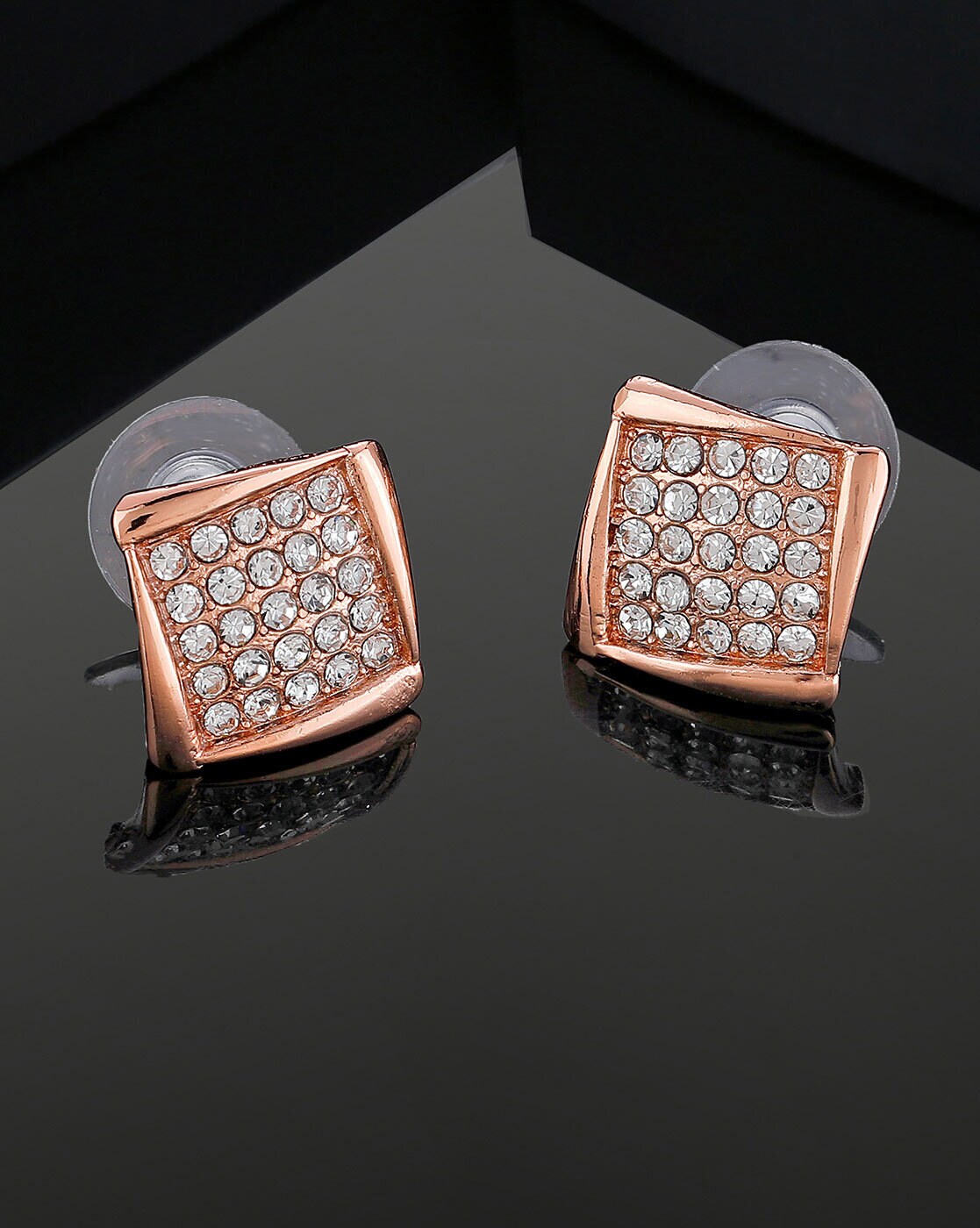 Tiffany & Co. Schlumberger Lynn earrings in 18k rose gold with diamonds. |  Tiffany & Co.
