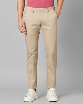 Allen Solly Casual Trousers  Buy Allen Solly Men Khaki Slim Fit Printed  Casual Trousers Online  Nykaa Fashion