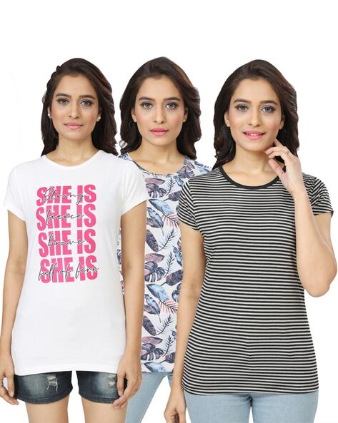 Ladies t shirt combo offer best sale