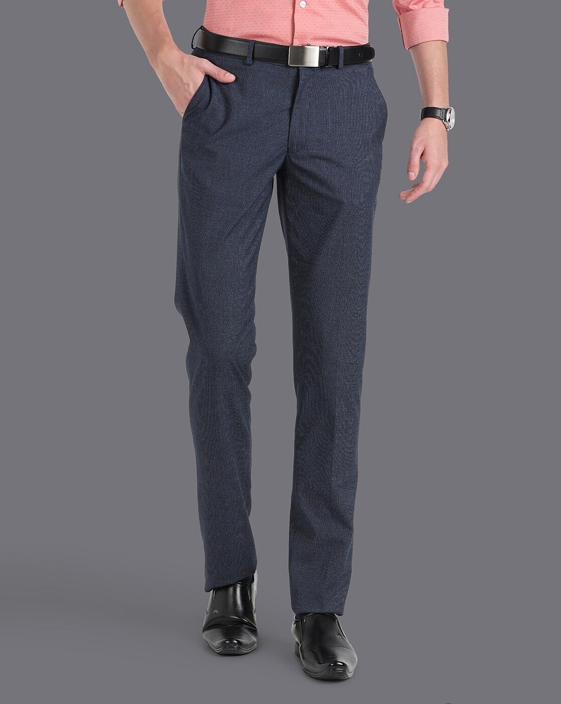 Buy Steel Grey Trousers & Pants for Men by Metal Online | Ajio.com