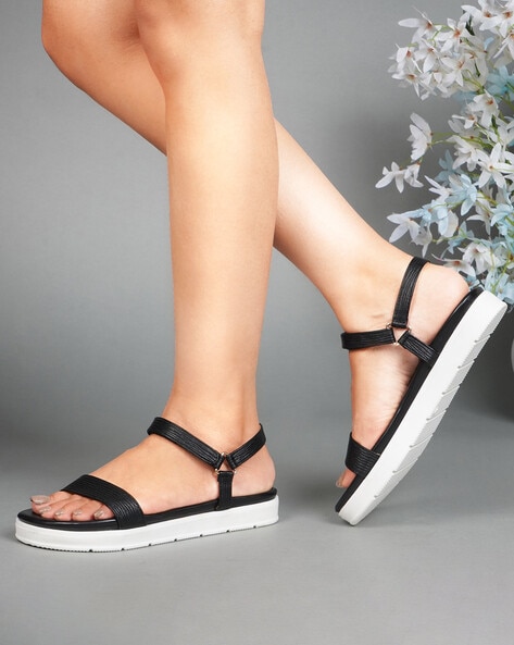 Black velcro sandals womens new arrivals