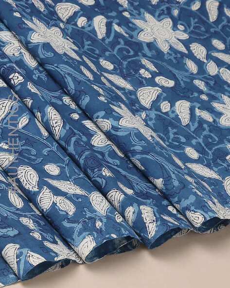 Buy Indigo Cotton Dress Material Online At Best Price Offers In India