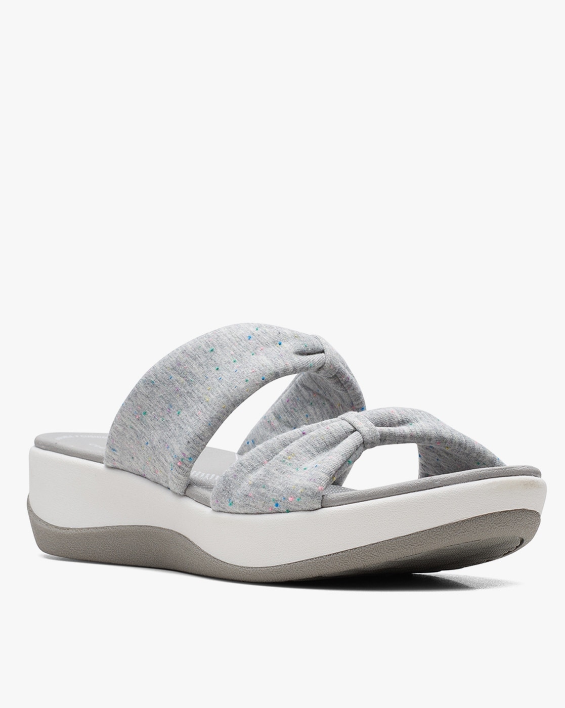 Clarks grey 2025 wedge sandals