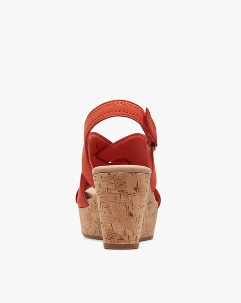 Women Rose Erin Nubuck Wedges