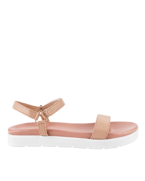 Buy Nude Flat Sandals for Women by Steppings Online