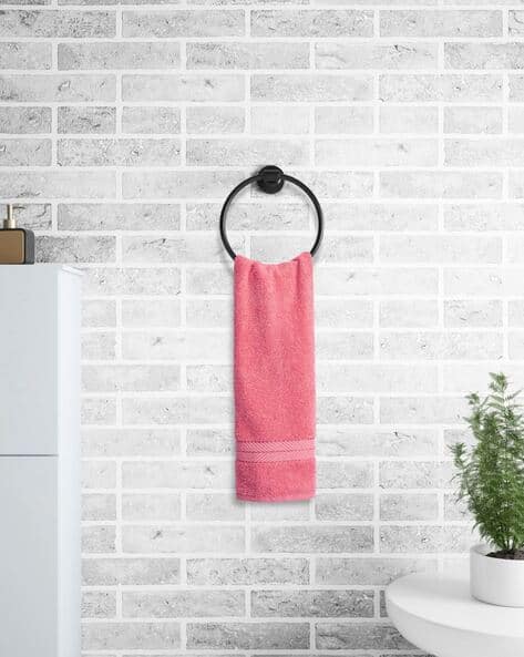 STELLAR HOME Pack of 2 Coral Color Cotton Towels