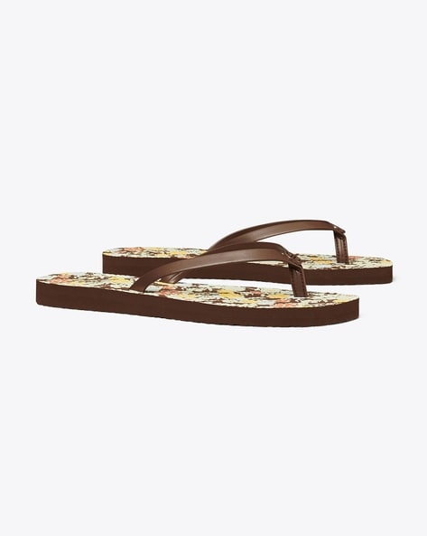 Tory burch 2025 printed flip flops