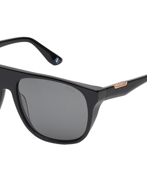 BMW B652790 Grey Rectangular Sunglasses for Men
