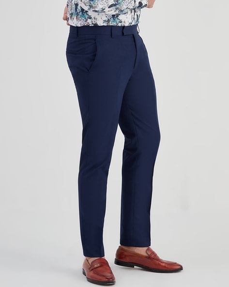 Flat-Front Slim Fit Trousers