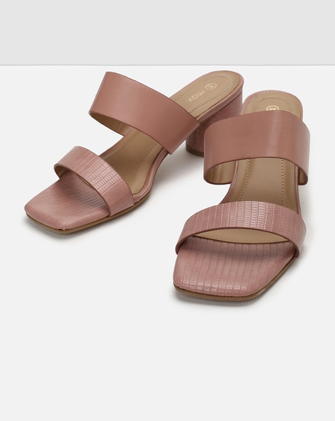 Blush block heel sandals new arrivals