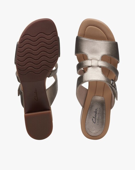 Clarks shop metallic sandals