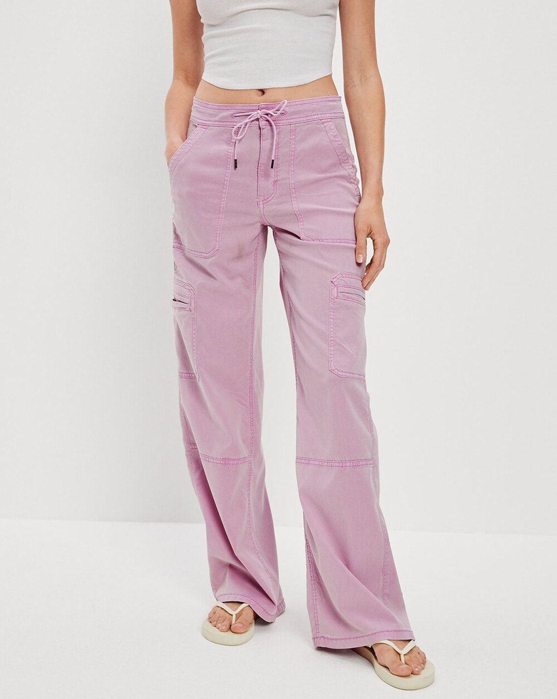 Buy Purple Trousers  Pants for Women by American Eagle Outfitters Online   Ajiocom