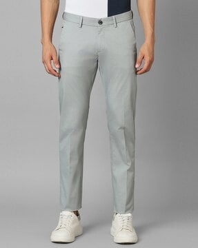 Allen Solly Formal Trousers  Buy Allen Solly Mens Grey Slim Fit Textured  Formal Trouser Online  Nykaa Fashion