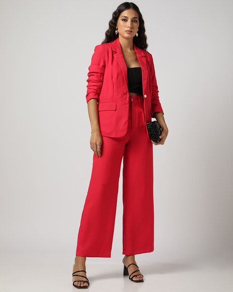 Buy Straight Pants Suits for Women Online in India