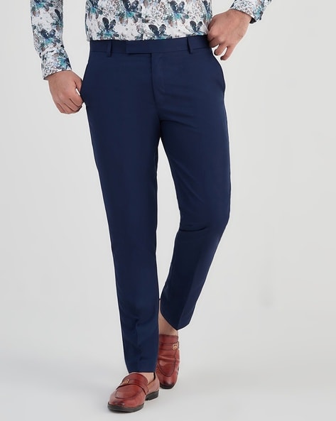 Buy Grey Trousers & Pants for Men by Mr Button Online