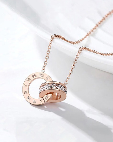 Buy Rose Gold Toned Necklaces Pendants for Women by Jewels