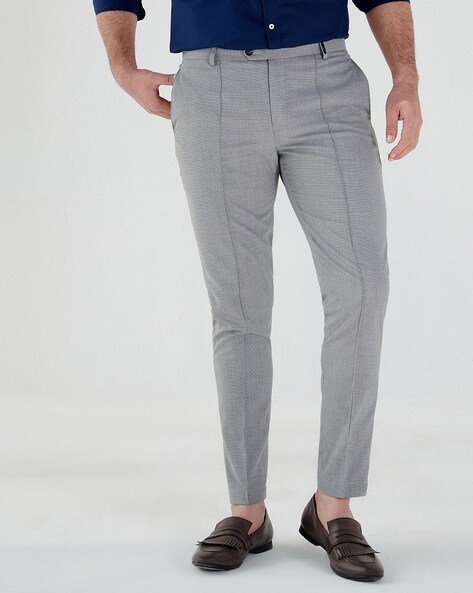 Trousers for Women - The Linen Pleated Trousers Slate Grey