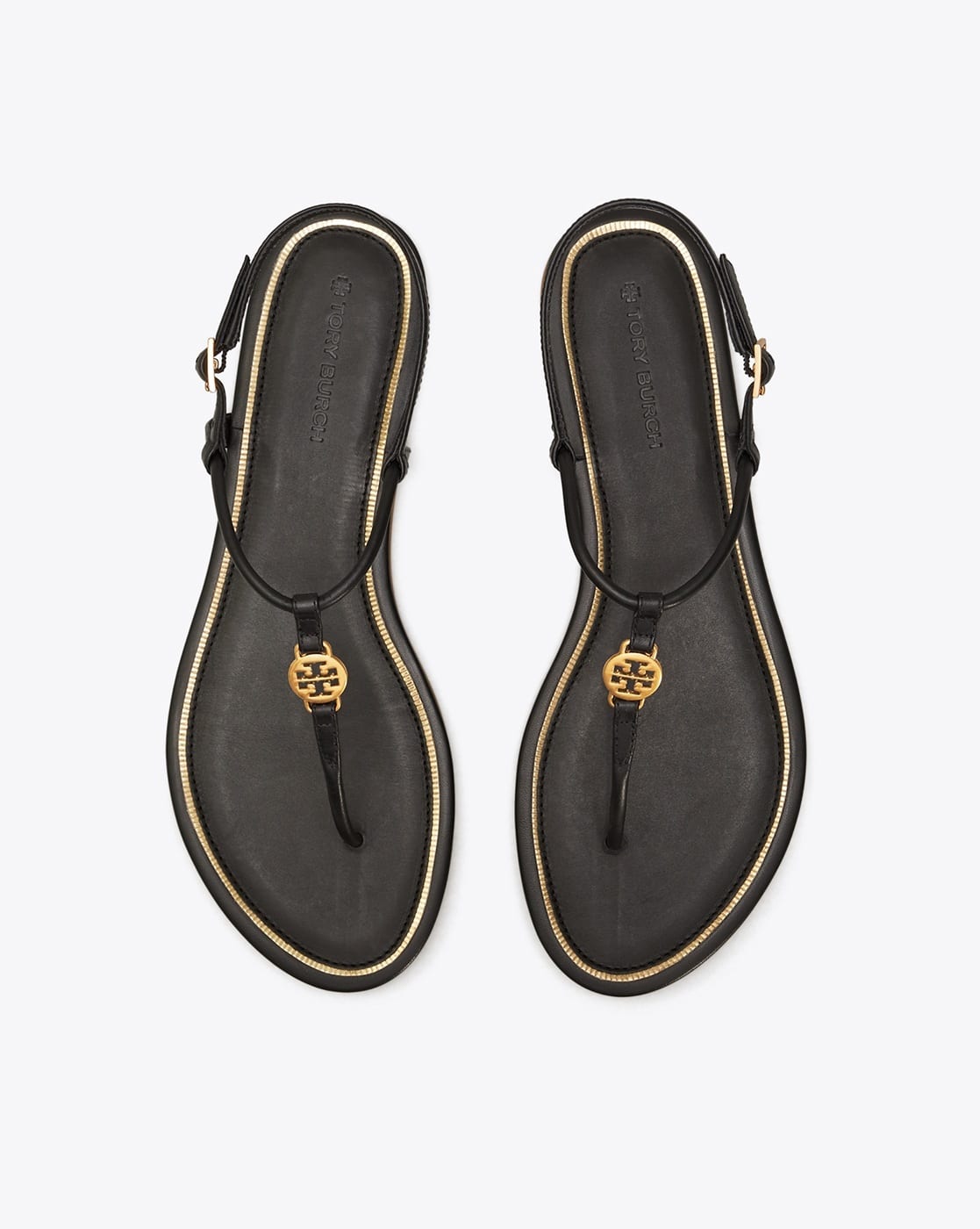 Buy Black Flat Sandals for Women by Tory Burch Online