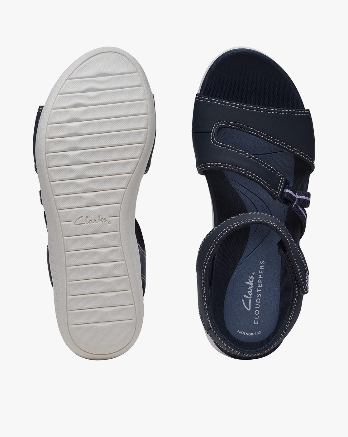 Clarks Cloudsteppers Perforated Sandal -Drift Fern - QVC.com