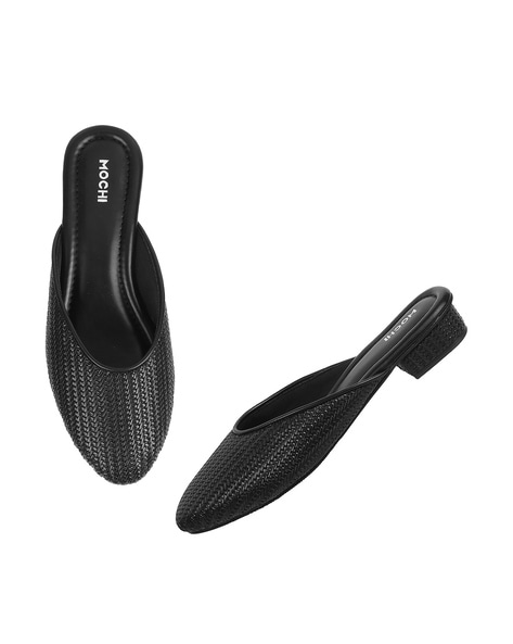 Buy Black Flat Shoes for Women by Mochi Online