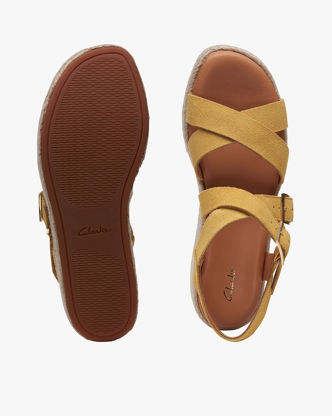 Yellow deals sandals clarks