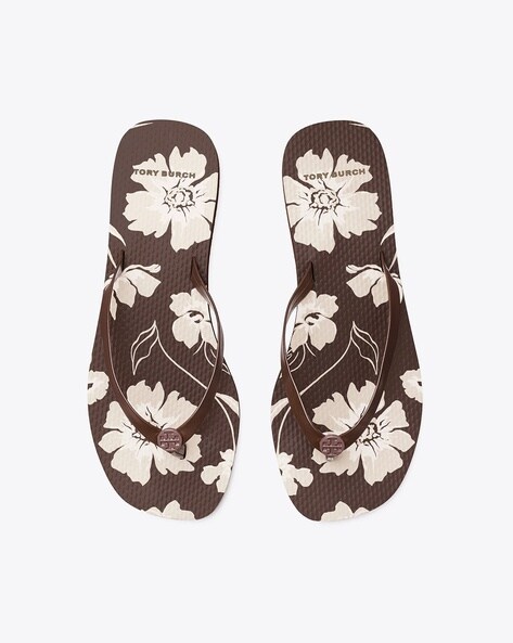 Tory burch discount printed flip flops