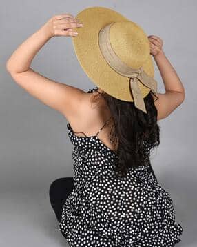 toniq Straw Sun Hat with Scarf-picture-45