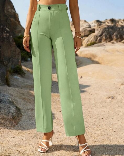 Buy Beige Trousers & Pants for Women by ONLY Online | Ajio.com