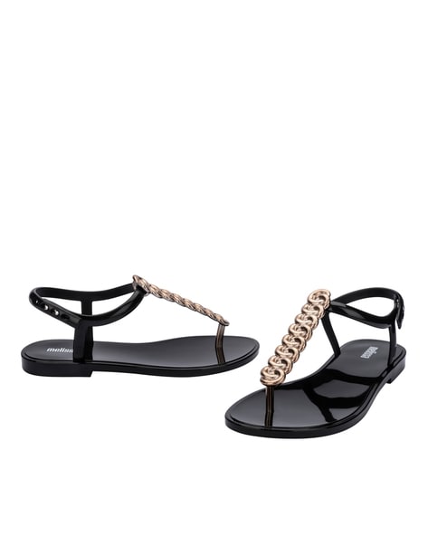 Melissa discount black sandals