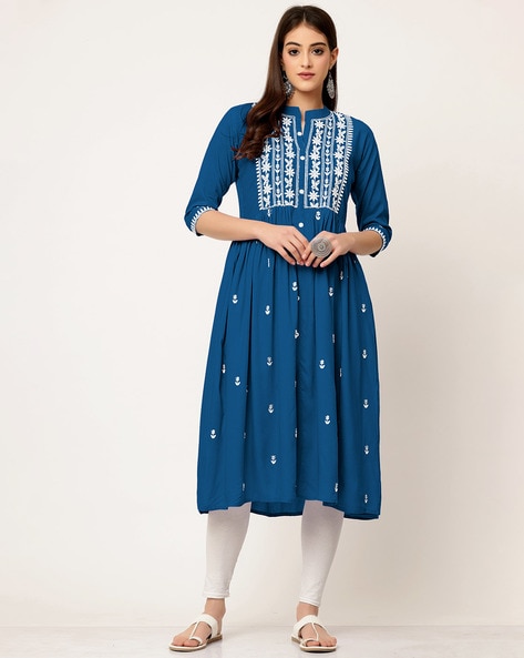 Cotton hot sale flared kurta