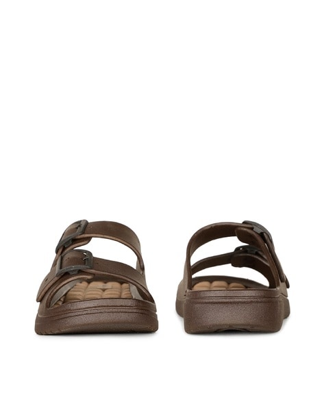 Closed toe discount slip on sandals