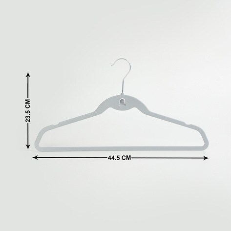 Set of 10 Textured Cloth Hangers