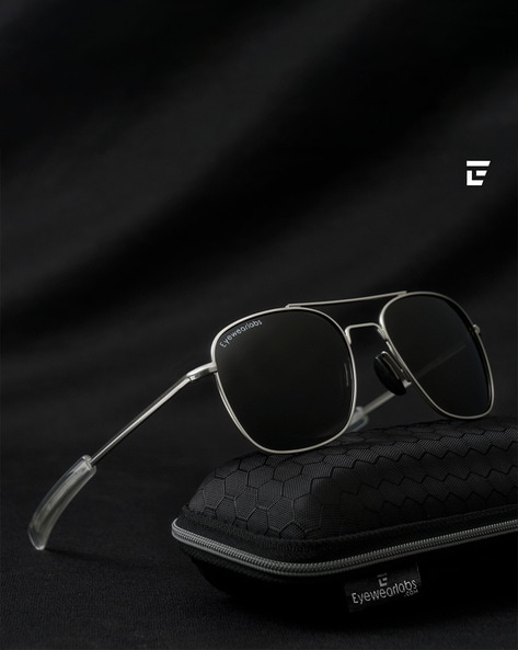 Buy Randolph Engineering USA, Vintage 90s Black Square Aviator Sunglasses  Men & Women NOS Online in India - Etsy