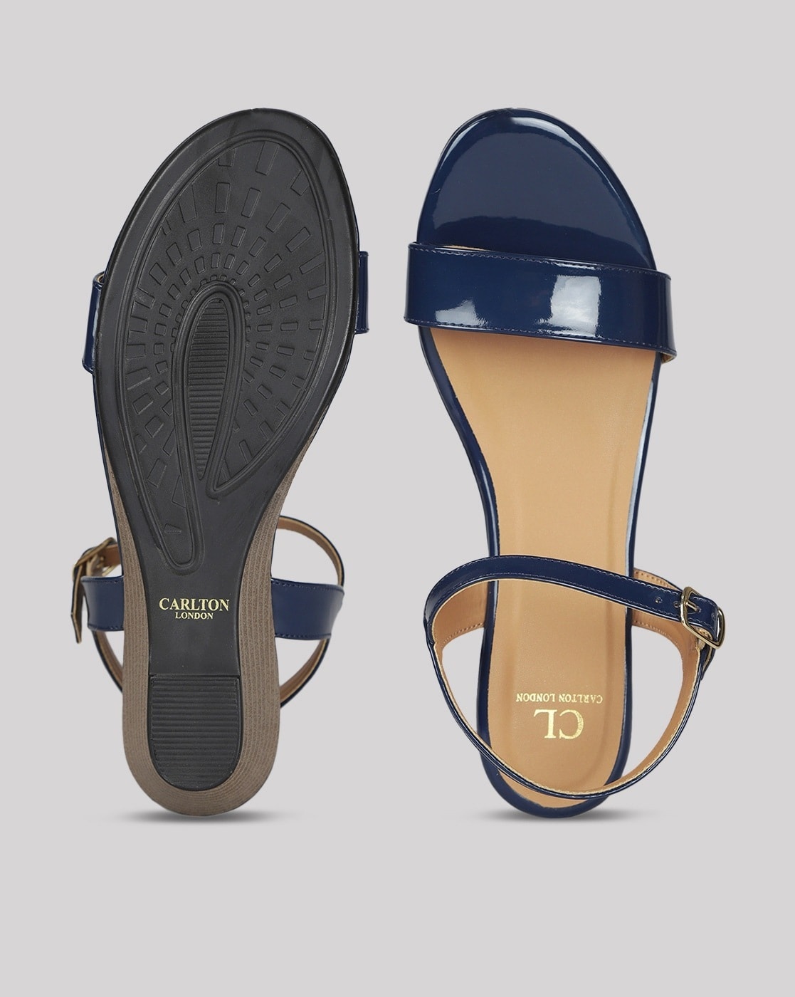 Buy Gold Flat Sandals for Women by Carlton London Online | Ajio.com