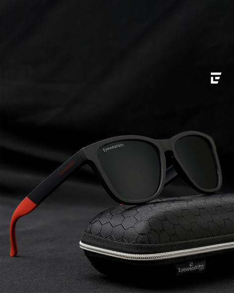 Shop online for Black Grey Full Rim Square Lenskart STUDIO Dark Knight LK  S16519-C1 Sunglasses