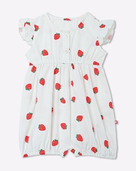 Strawberry Print Rompers