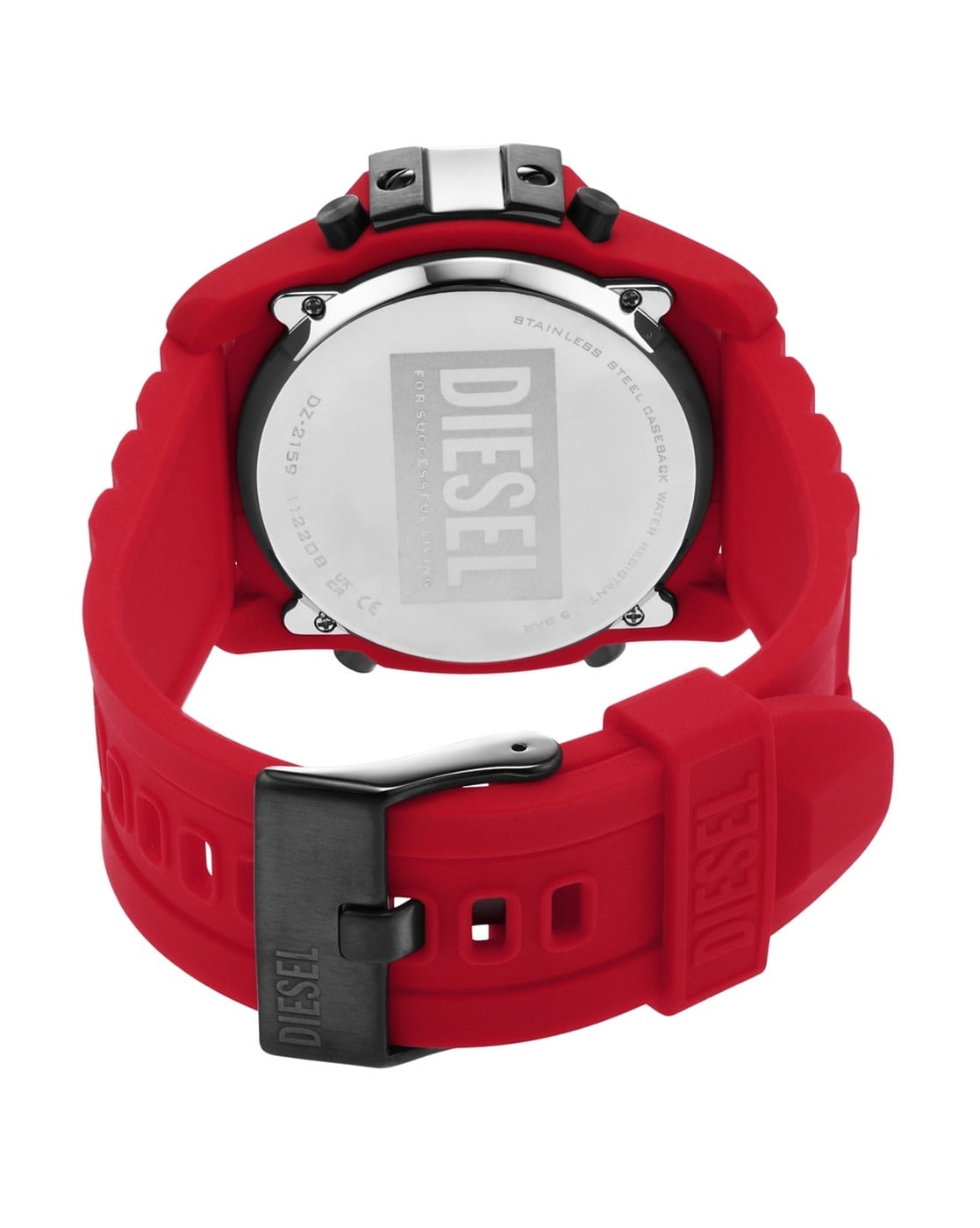 Diesel Brand New DZ1980 Men's Double Up Red Silicon 3 hand Watch Boxed NWT  $125 | eBay