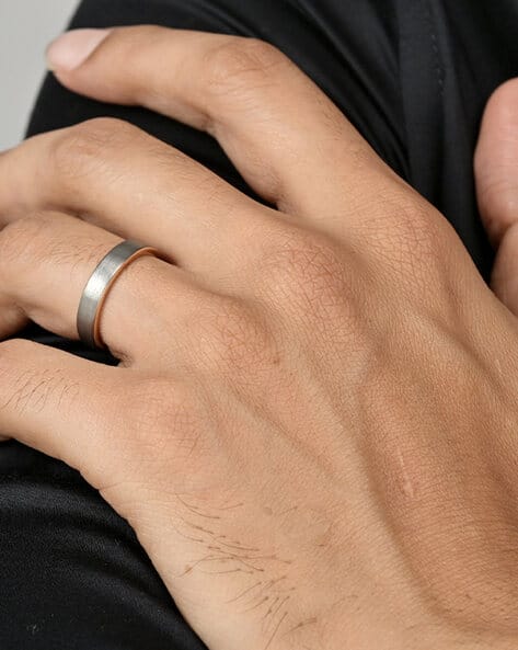 Rhodium Plated Band Ring